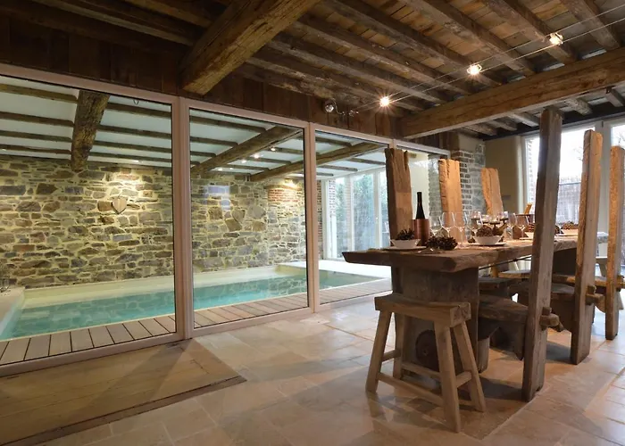 Country Home In Theux With Pool & Sauna בית נופש טהאו